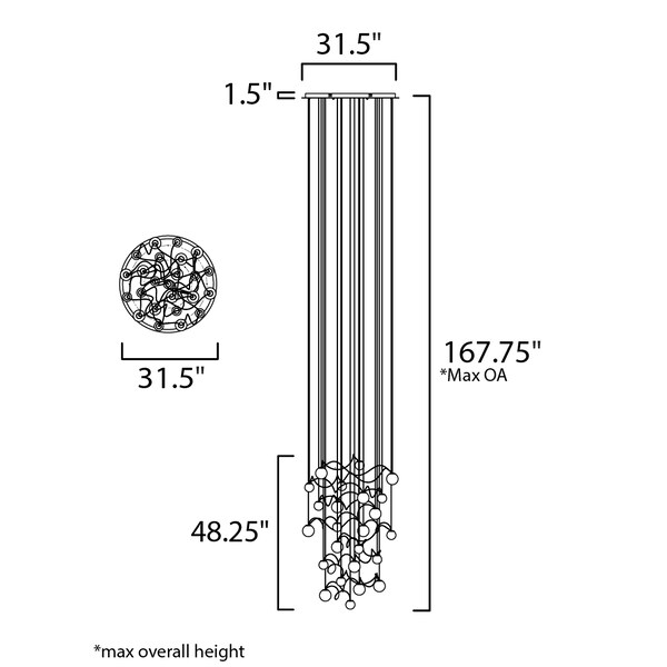 Bobble 24-Light LED Pendant